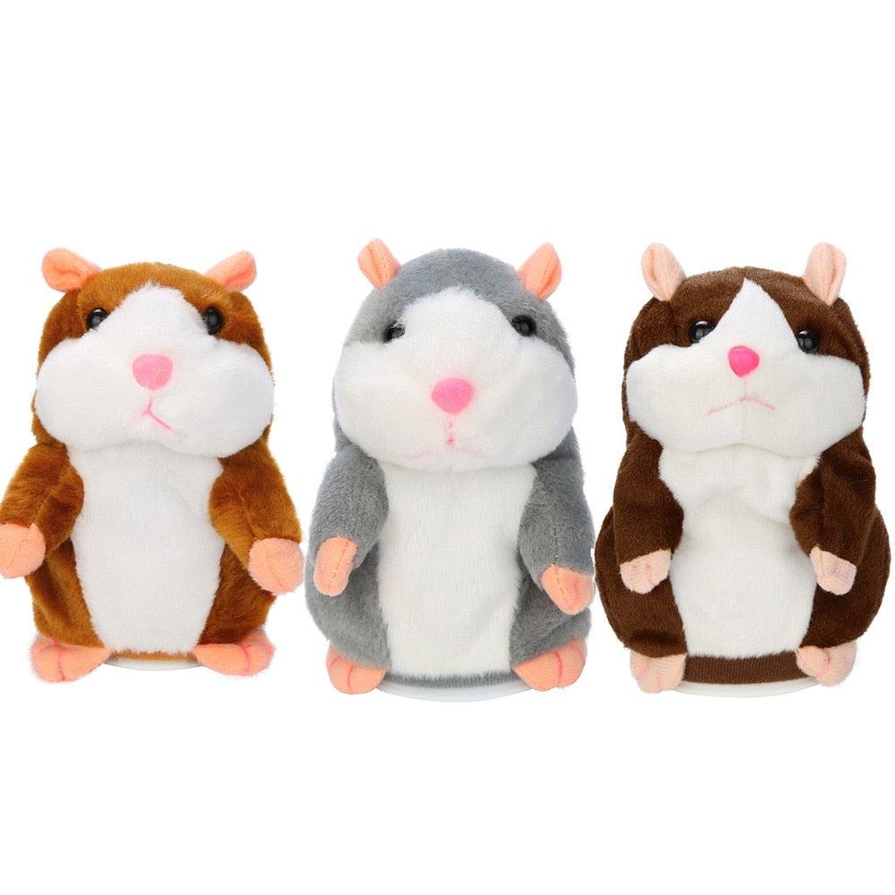 Adorable Interesting Speak Talking Record Hamster Mouse Plush Kids Toys